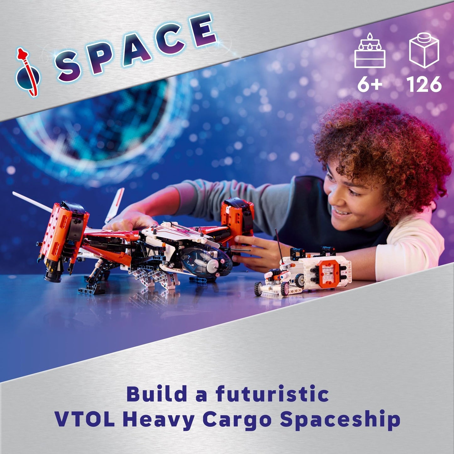 LEGO Technic VTOL Heavy Cargo Spaceship LT81 42181 Brick Island