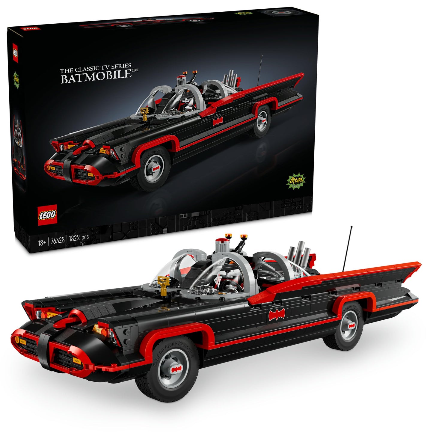 LEGO Super Heroes DC Batman: The Classic TV Series Batmobile 76328 Brick Island