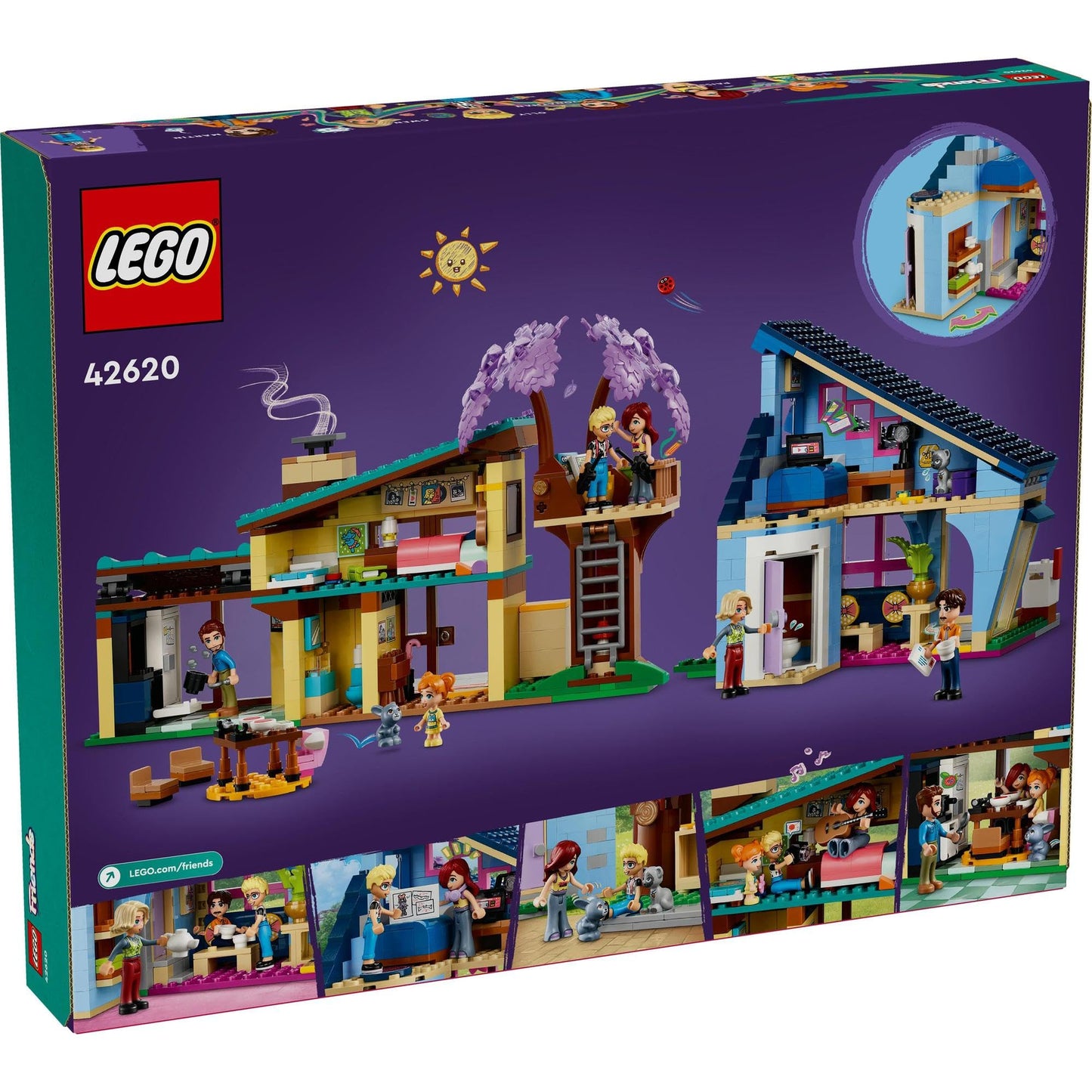 LEGO Friends Olly and Paisley's Family Houses 42620 Amazon