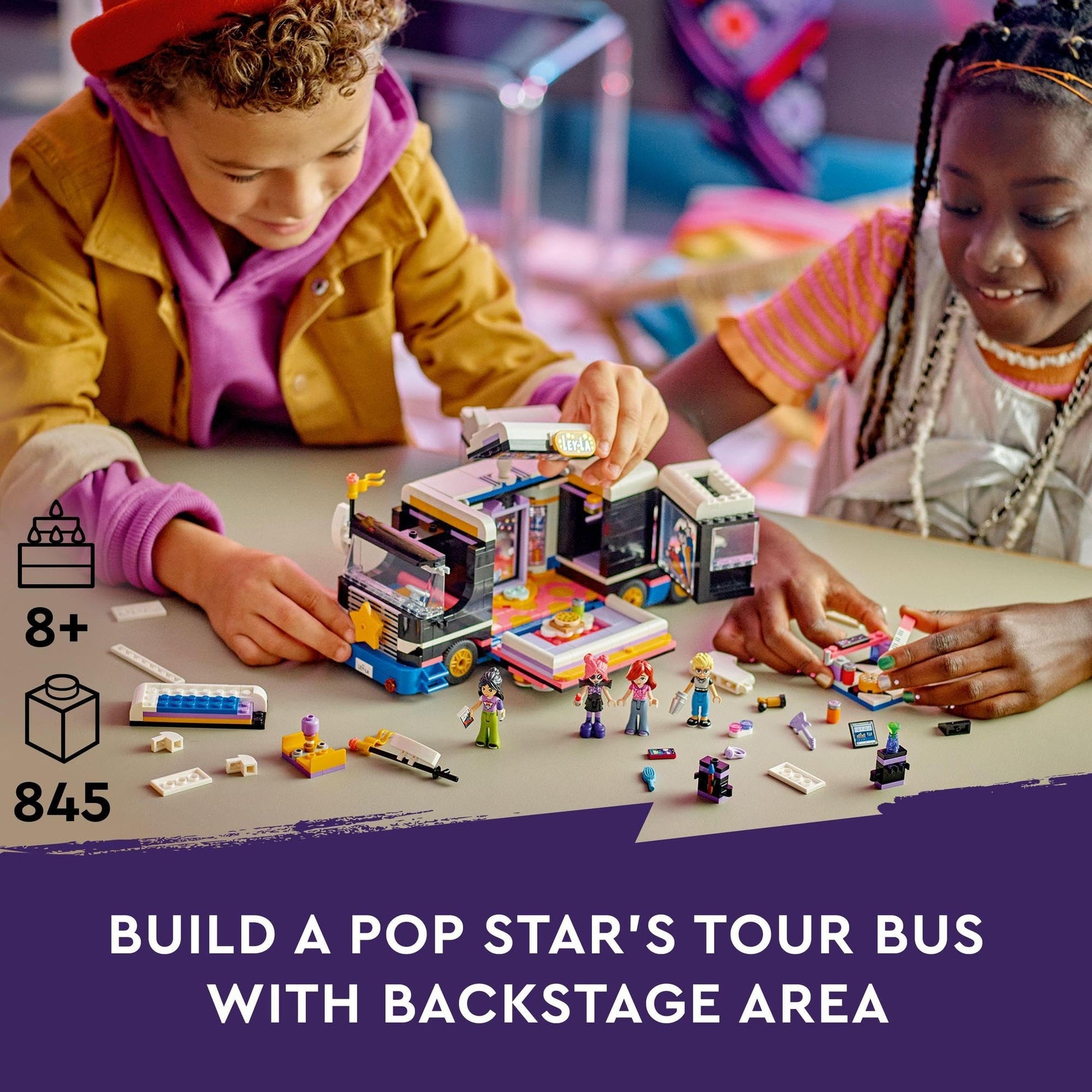 LEGO Friends Pop Star Music Tour Bus 42619 Amazon