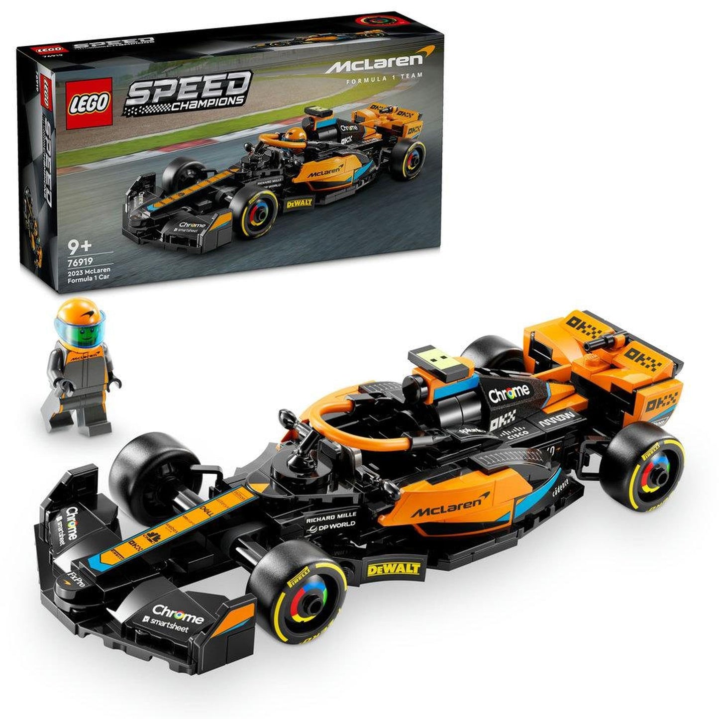 LEGO Speed Champions 2023 McLaren Formula 1 Race Car 76919 Brick Island