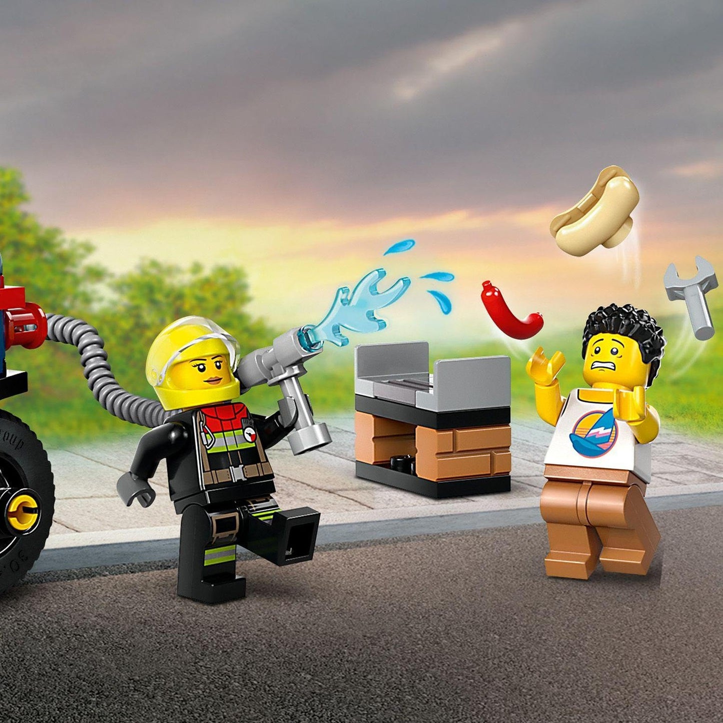LEGO City Fire Rescue Motorcycle 60410 Brick Island