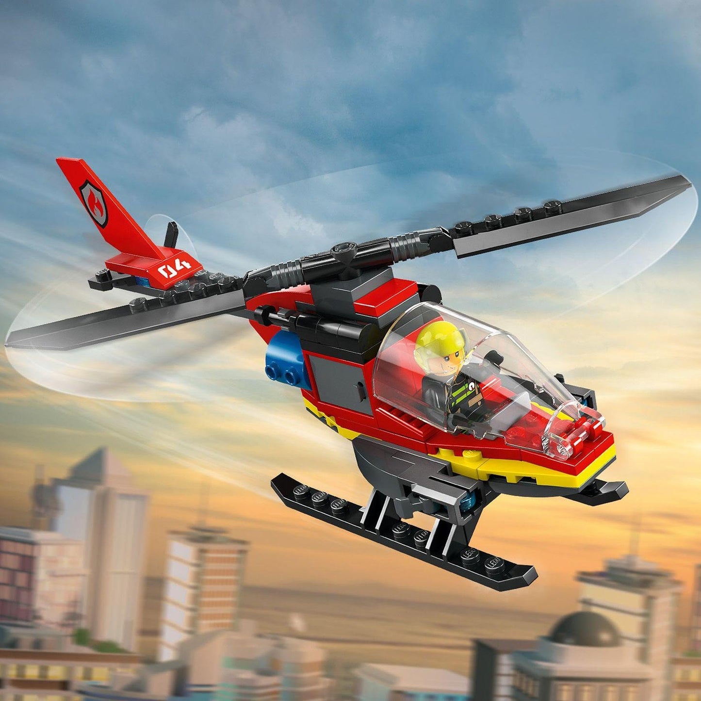 LEGO City Fire Rescue Helicopter 60411 Brick Island