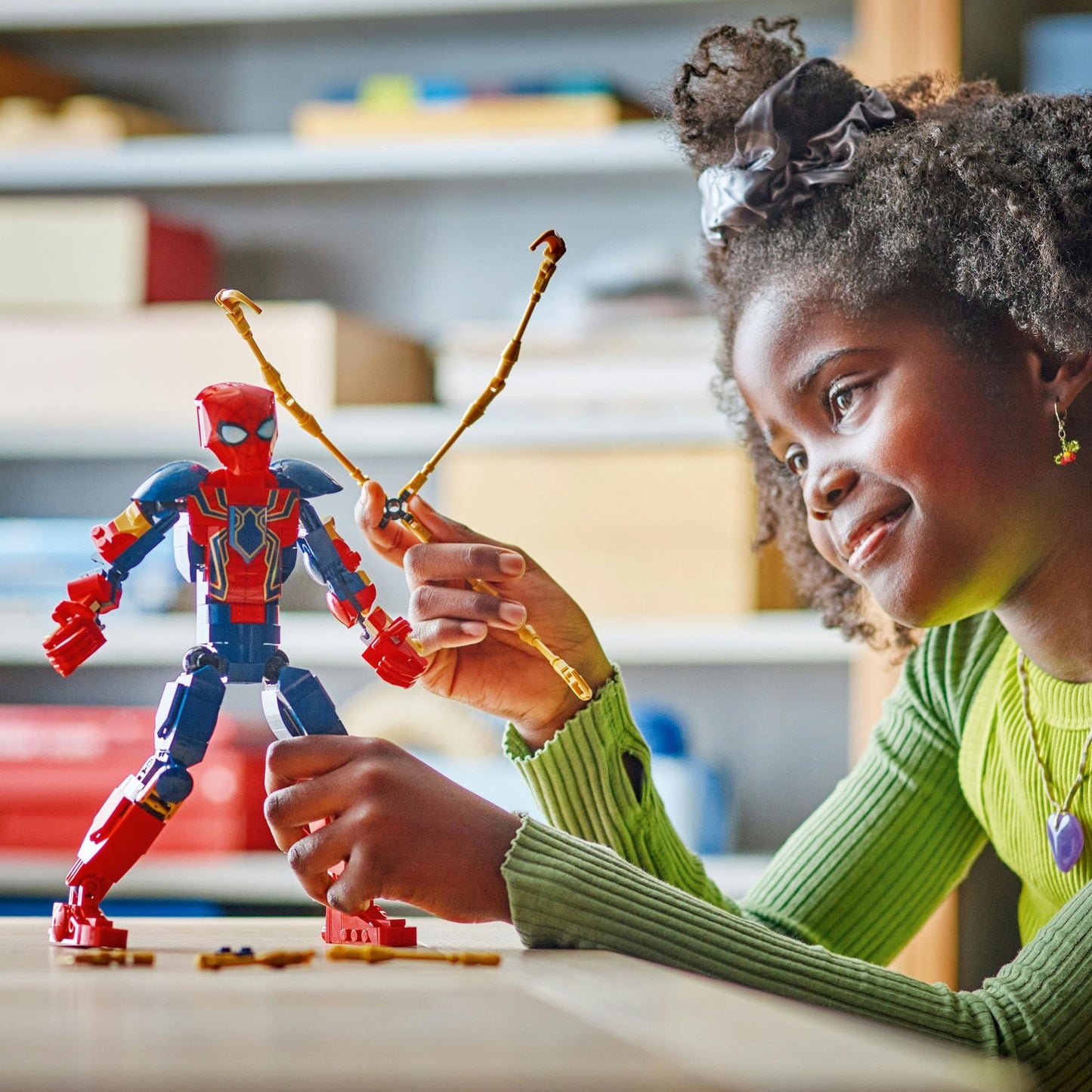 LEGO Super Heroes Marvel Iron Spider-Man Construction Figure 76298 Brick Island