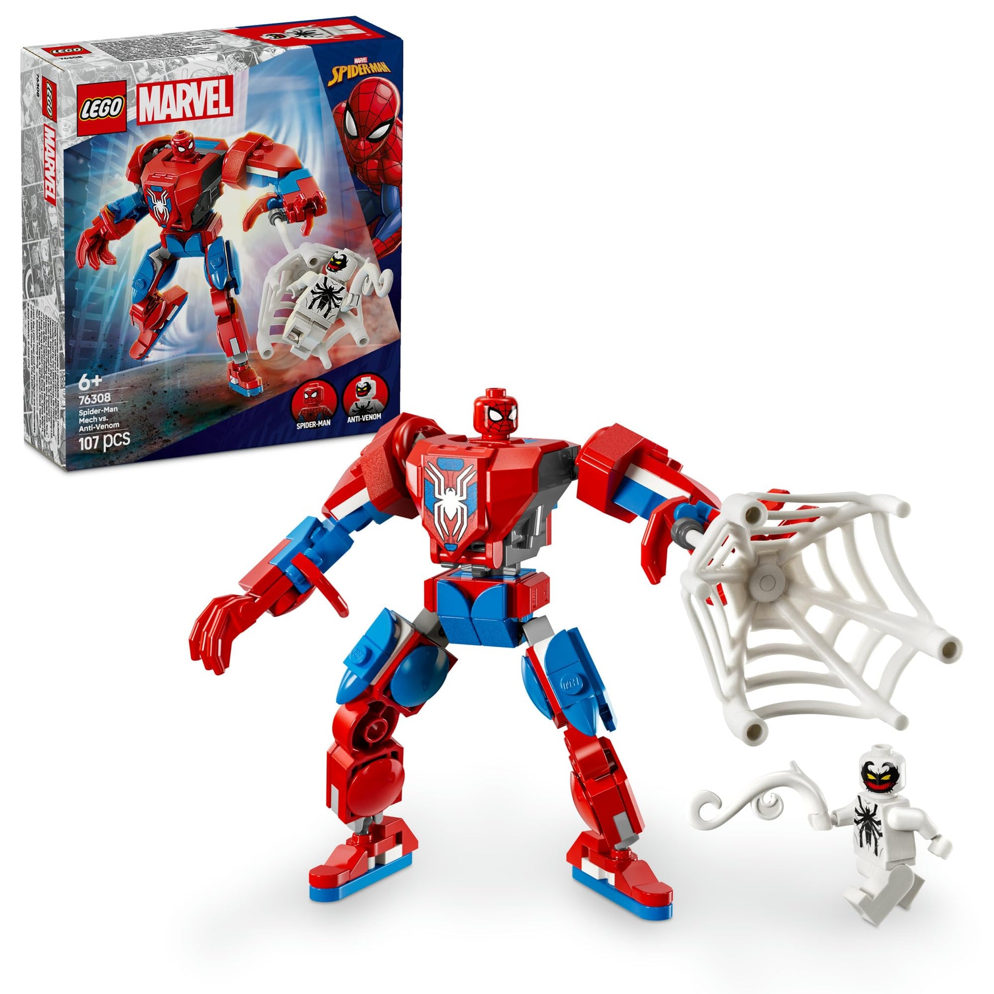 LEGO Super Heroes Marvel Spider-Man Mech vs. Anti-Venom 76308 Brick Island