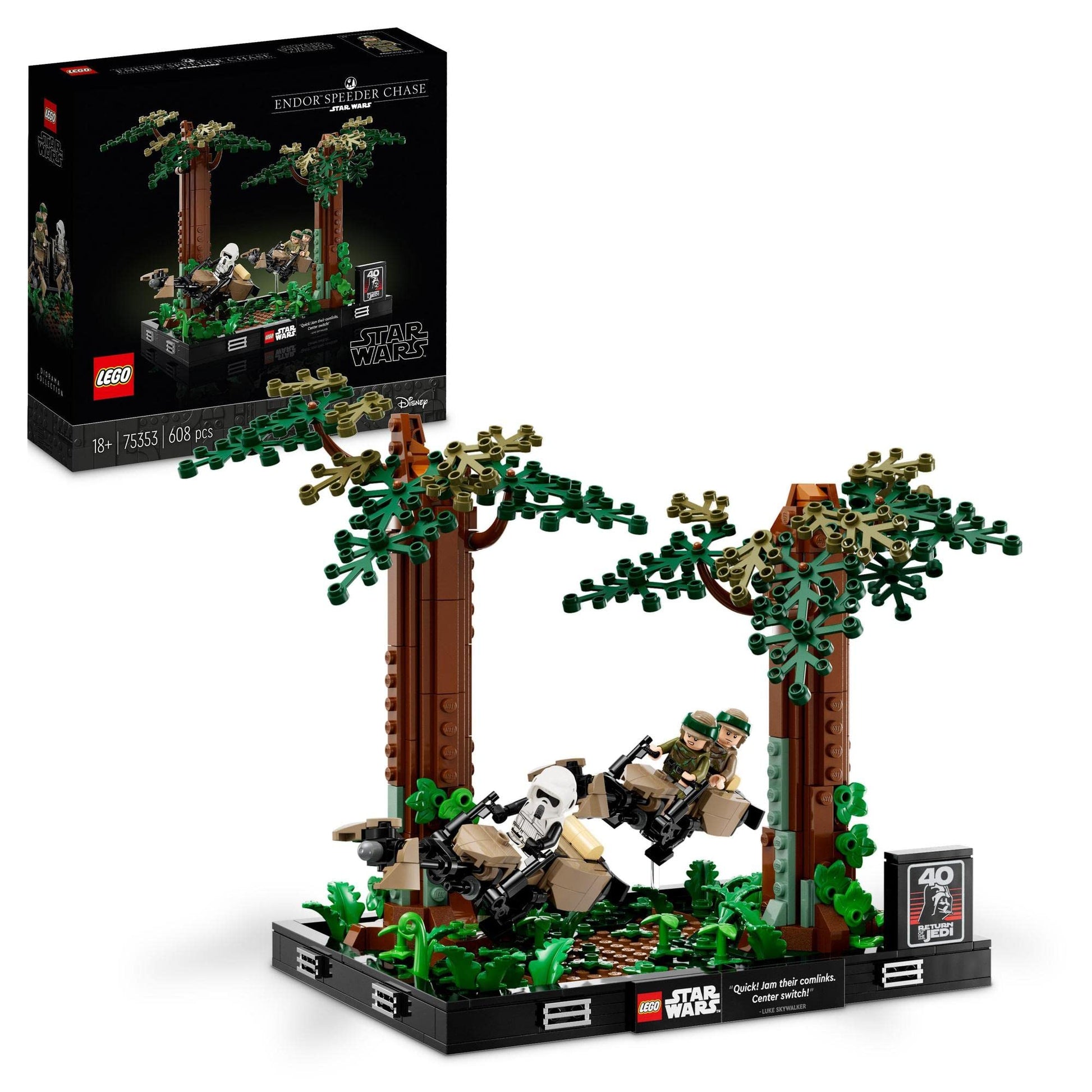 LEGO Star Wars Endor Speeder Chase Diorama 75353 Brick Island