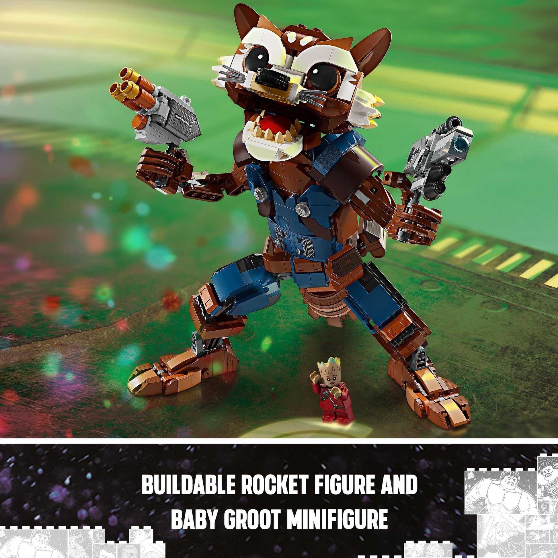 LEGO Super Heroes Marvel Rocket & Baby Groot 76282 Brick Island
