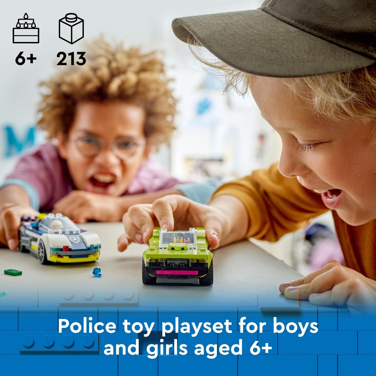 LEGO City Police Car and Muscle Car Chase 60415 Brick Island