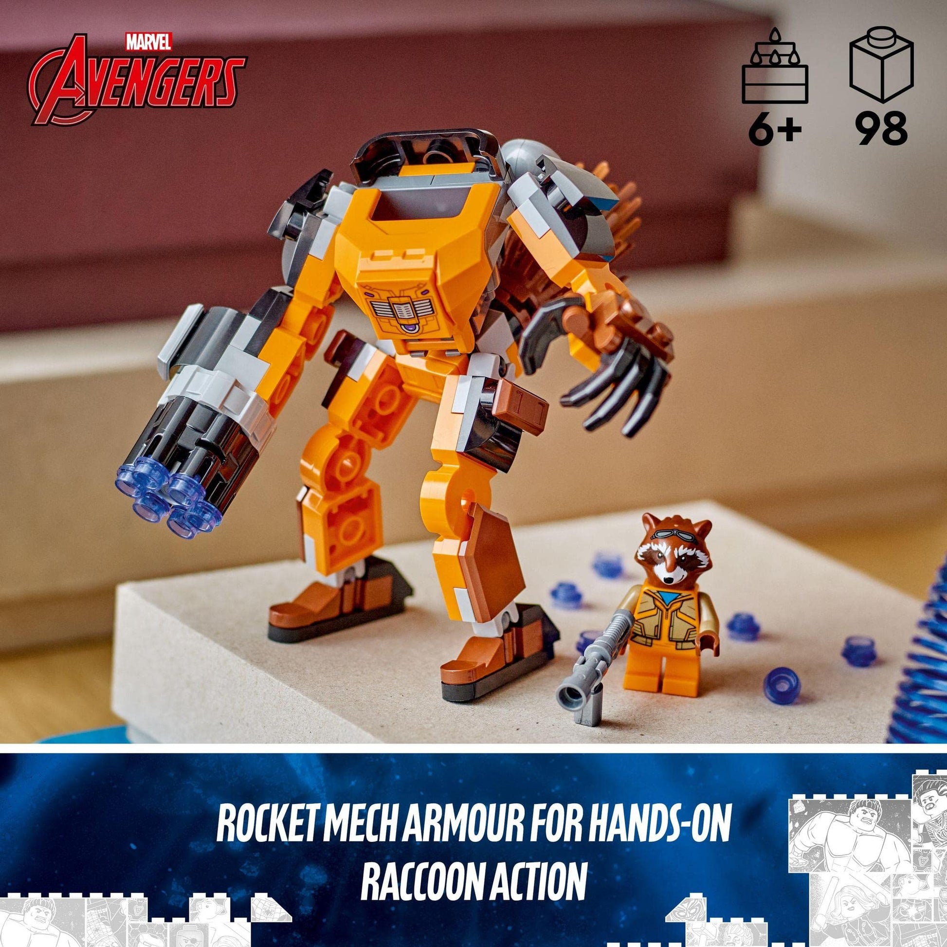 LEGO Super Heroes Marvel Rocket Mech Armour 76243 Brick Island