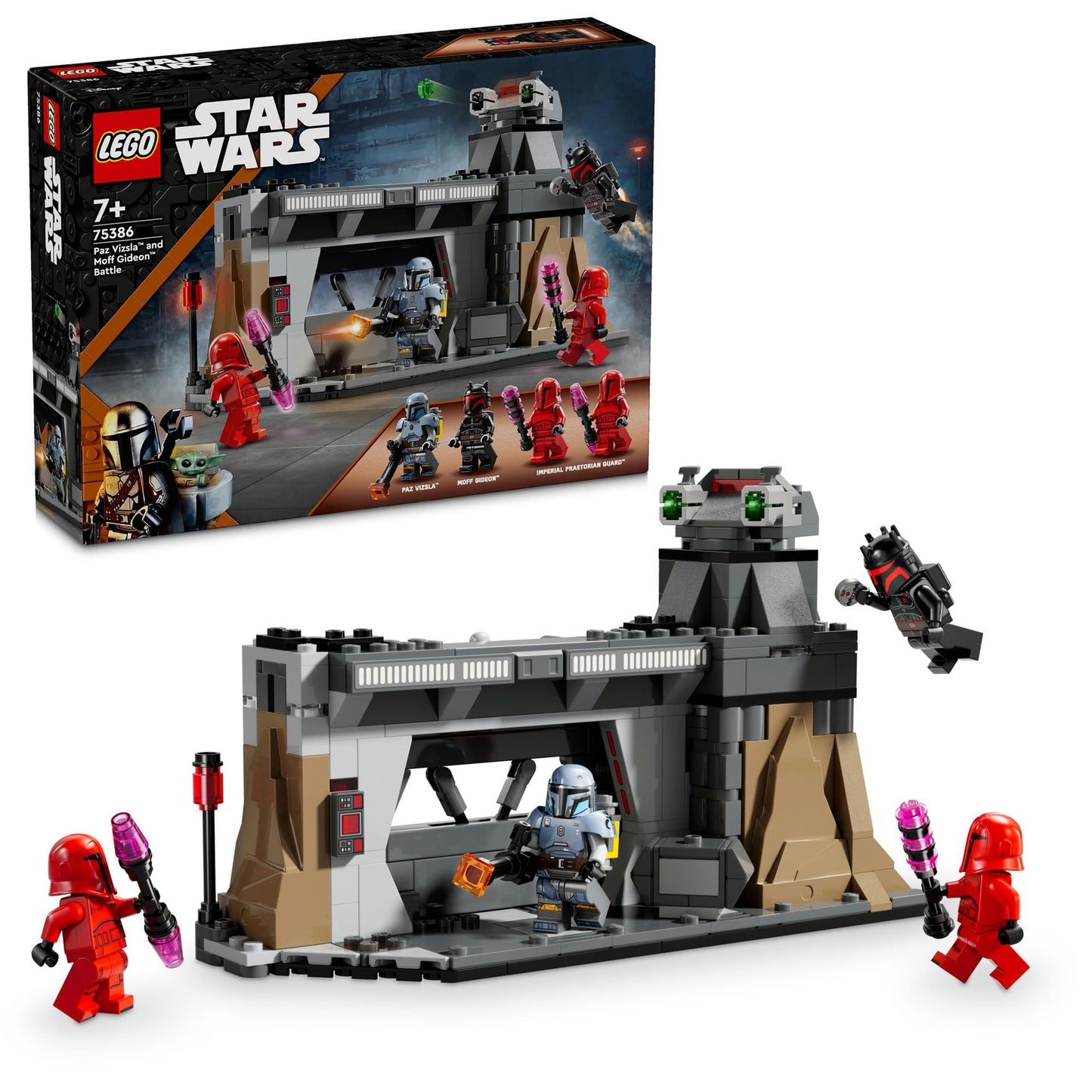 LEGO The Mandalorian Paz Vizsla and Moff Gideon Battle 75386 Brick Island