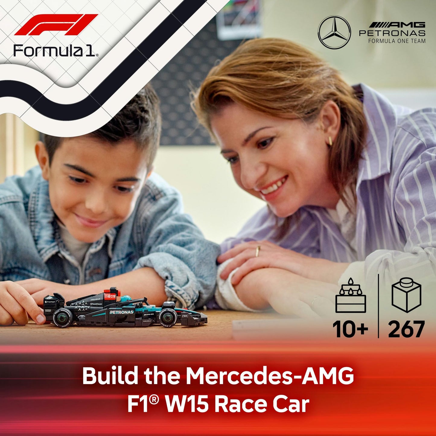 LEGO Speed Champions Mercedes-AMG F1 W15 Race Car 77244 Brick Island