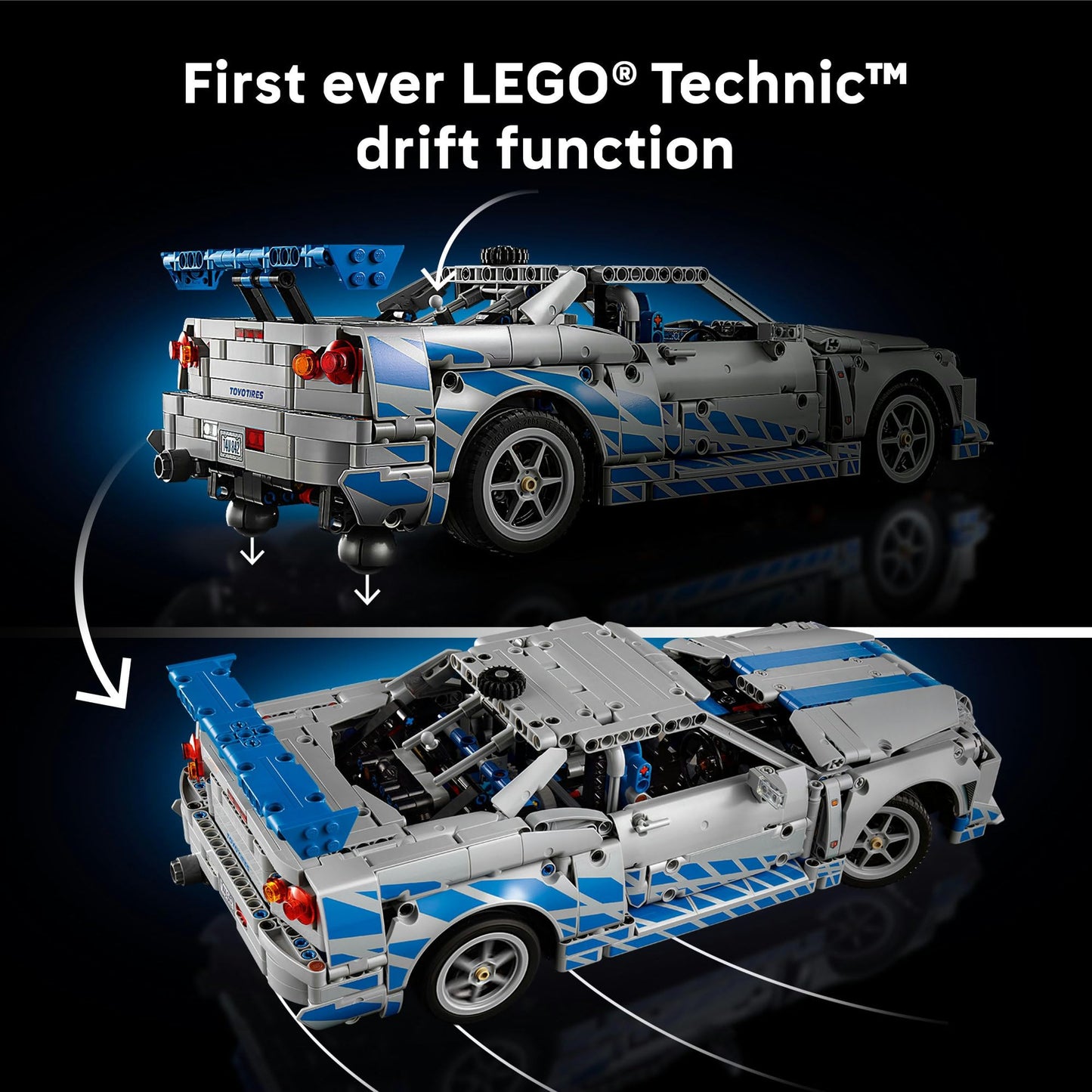 LEGO Technic 2 Fast 2 Furious Nissan Skyline GT-R (R34) Car 42210
