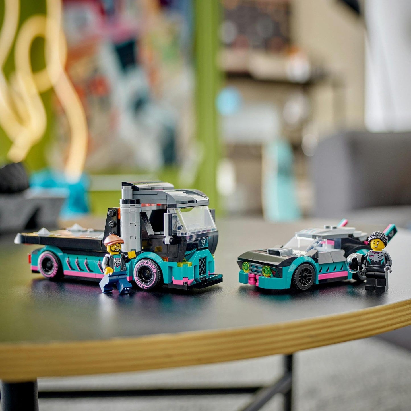 LEGO City Race Car and Car Carrier Truck 60406 B Brick Island