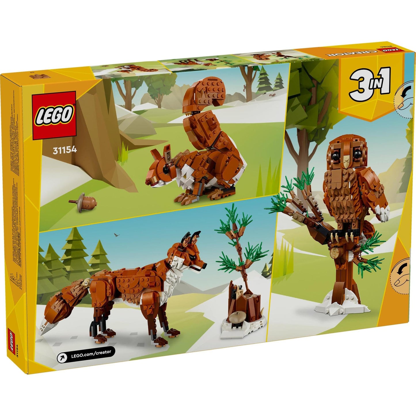LEGO Creator 3in1 Forest Animals: Red Fox 31154 Brick Island