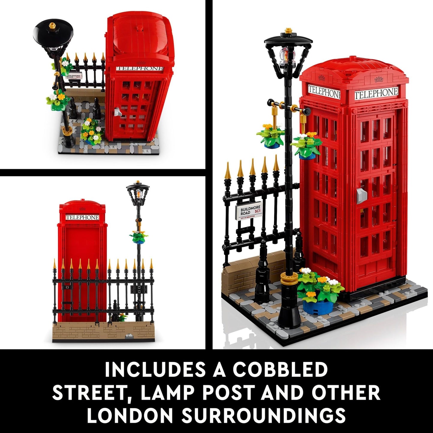 LEGO Ideas Red London Telephone Box 21347 Amazon