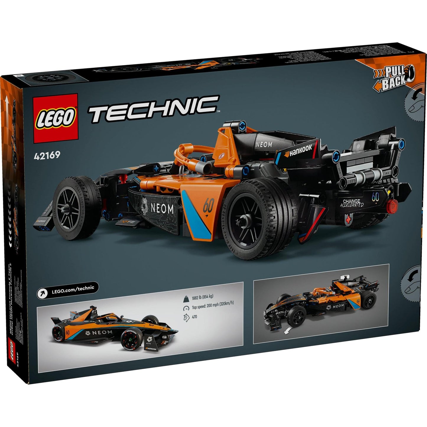 LEGO Technic NEOM McLaren Formula E Race Car 42169 Brick Island