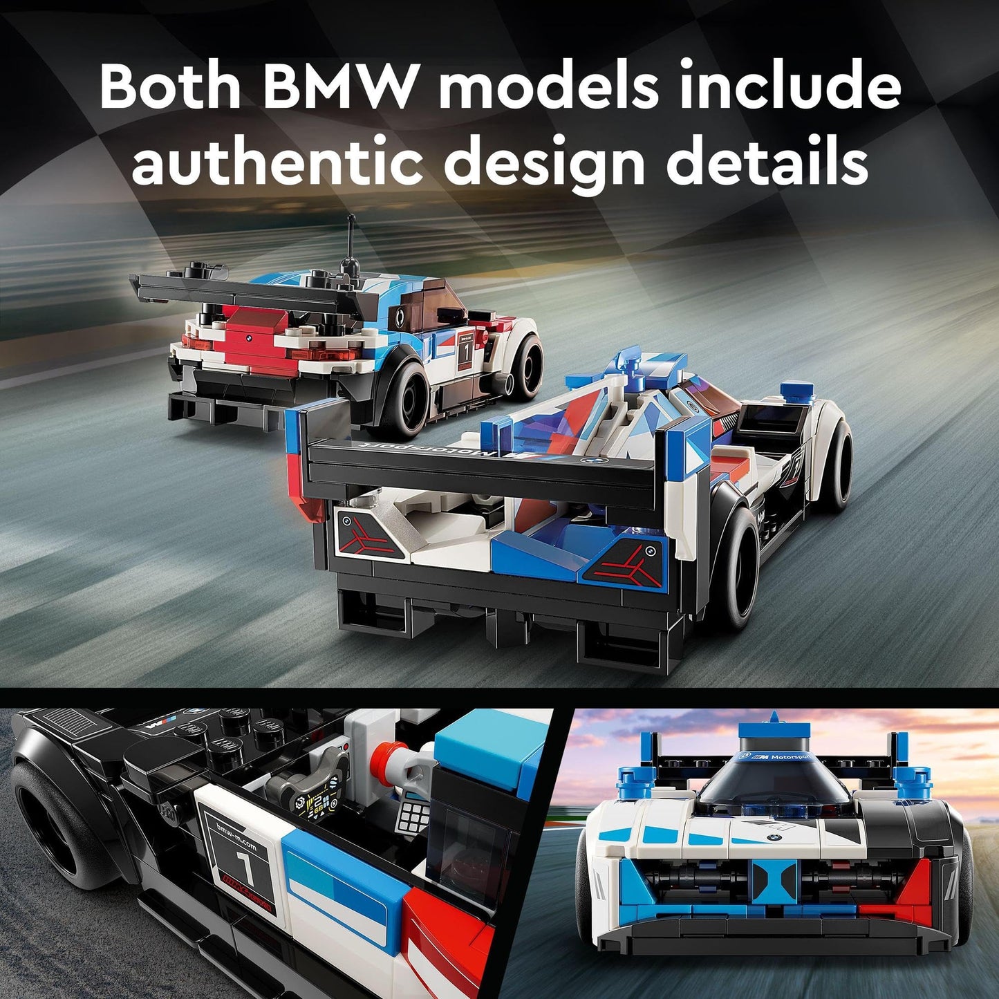 LEGO BMW M4 GT3 & BMW M Hybrid V8 Race Cars 76922 Brick Island
