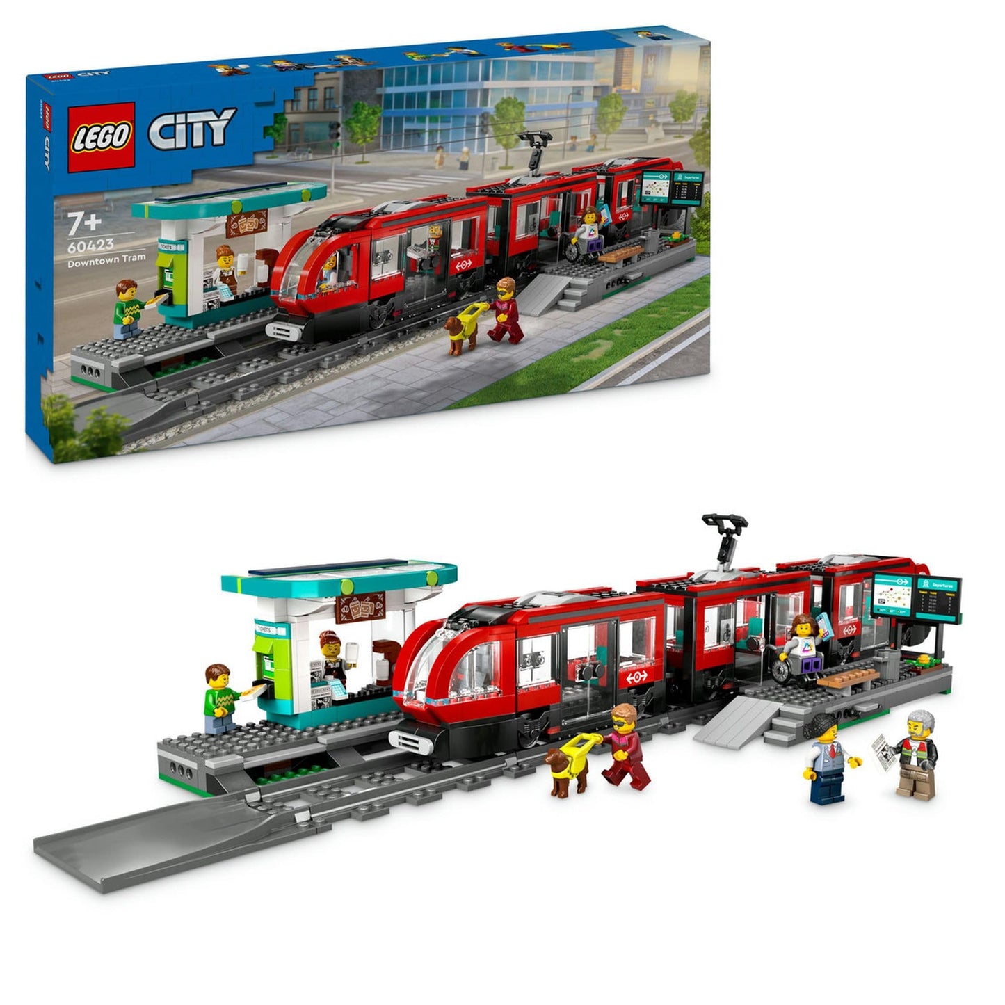 LEGO City Downtown Tram and Station 60423 Amazon