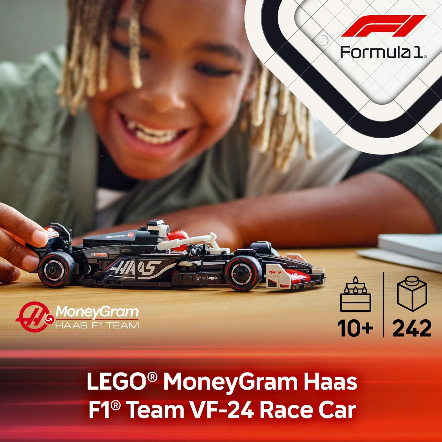 LEGO Speed Champions MoneyGram Haas F1 Team VF-24 Race Car 77250 Brick Island