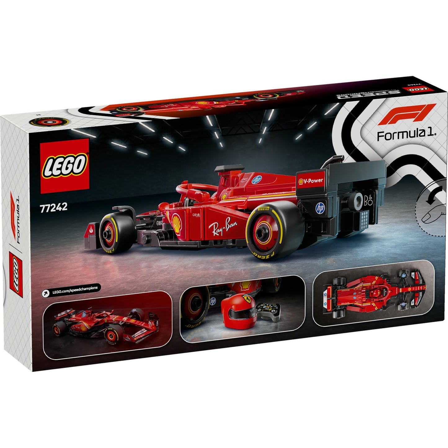 LEGO Speed Champions Ferrari SF-24 F1 Race Car 77242 Brick Island