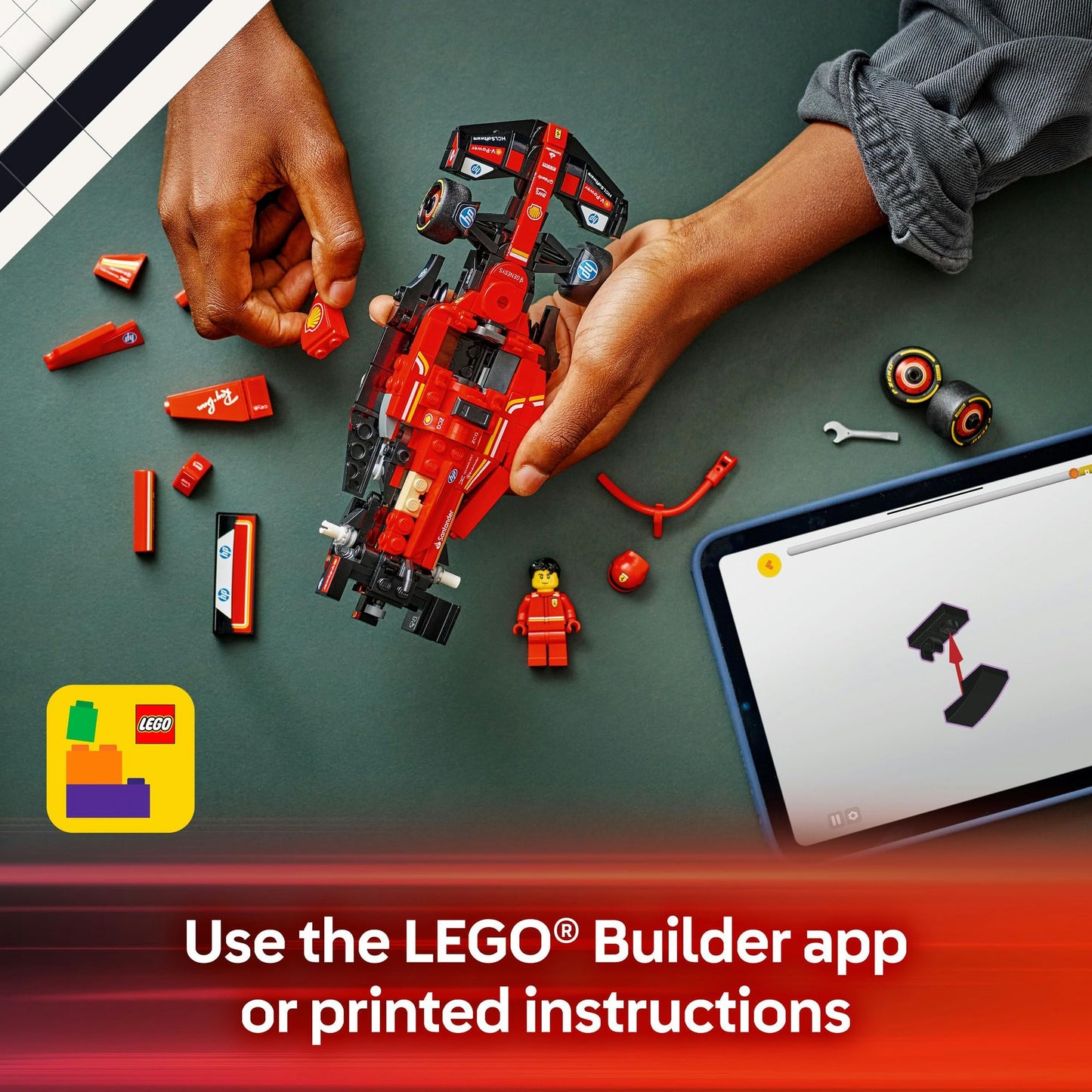 LEGO Speed Champions Ferrari SF-24 F1 Race Car 77242 Brick Island