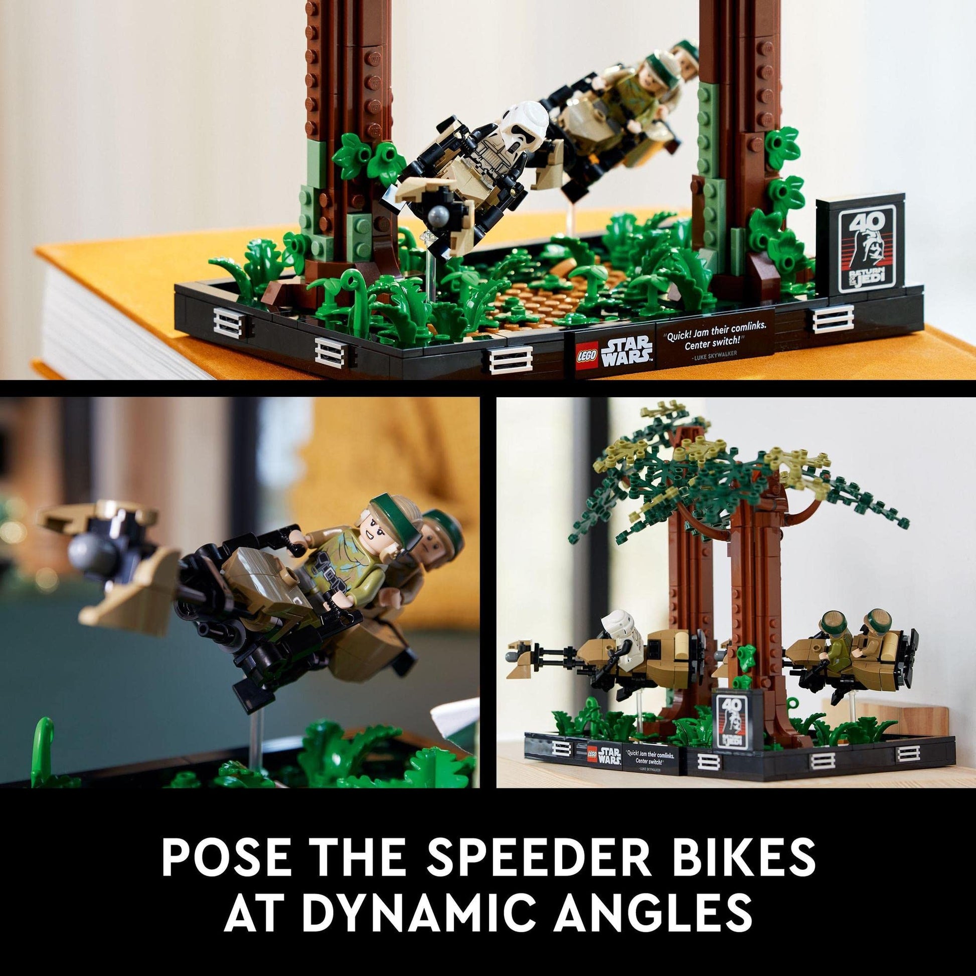 LEGO Star Wars Endor Speeder Chase Diorama 75353 Brick Island