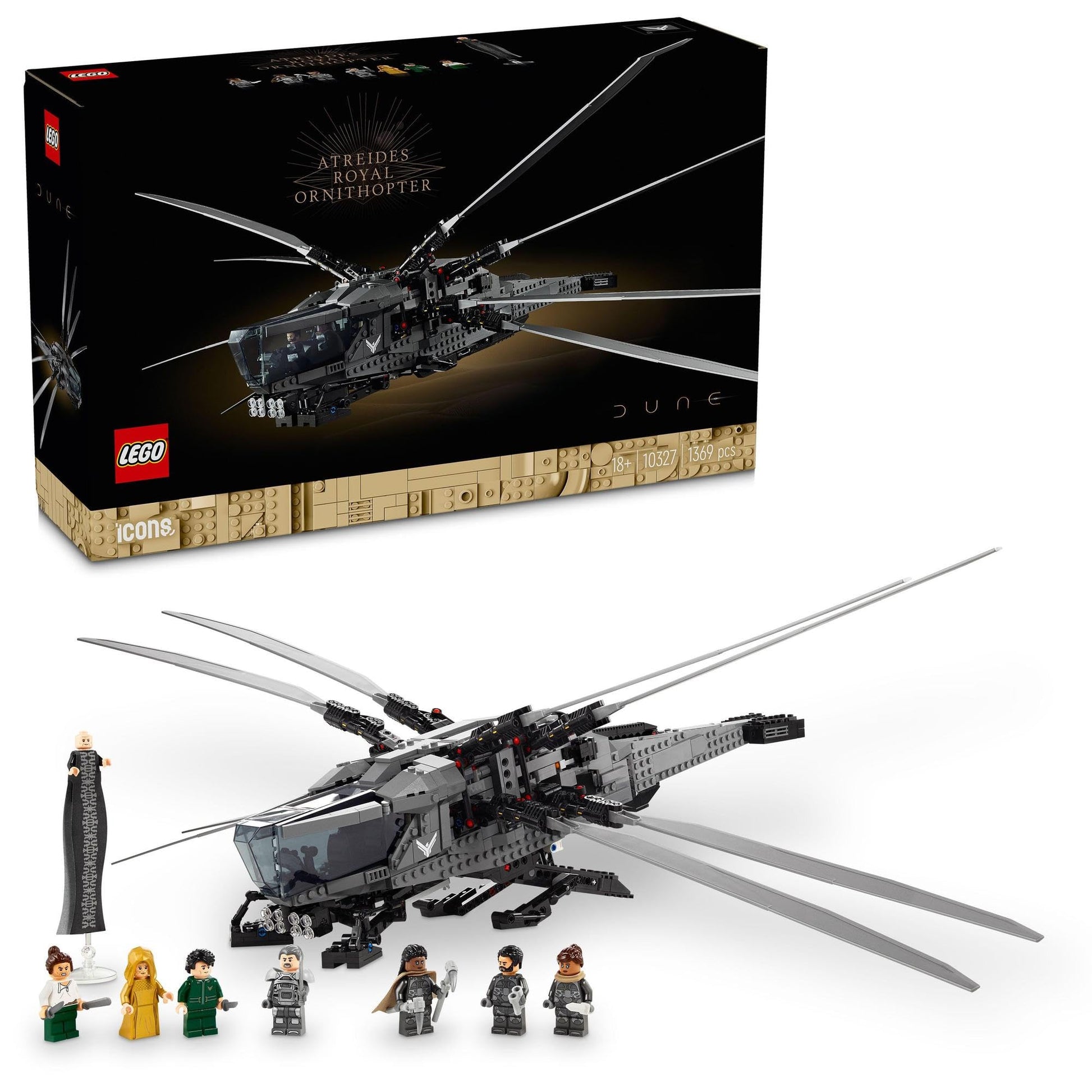 LEGO Icons Dune Atreides Royal Ornithopter 10327 Amazon