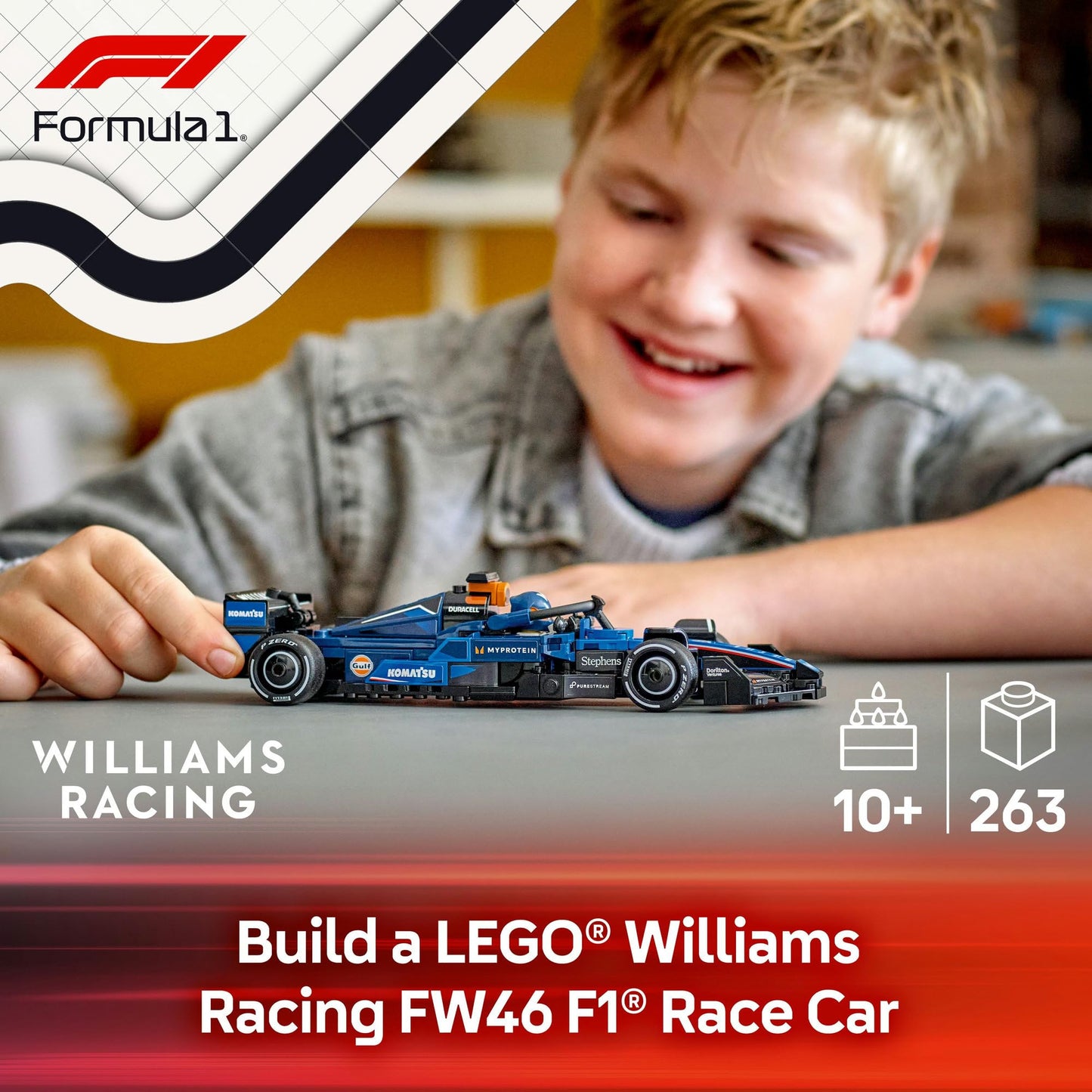 LEGO Speed Champions Williams Racing FW46 F1 Race Car 77249 Brick Island