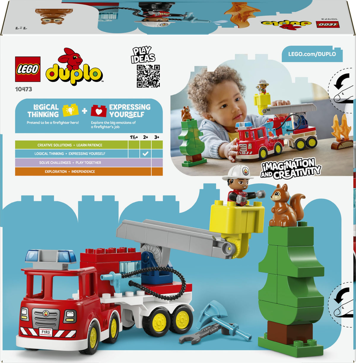LEGO DUPLO Fire Truck with Hose and Firefighter 10473