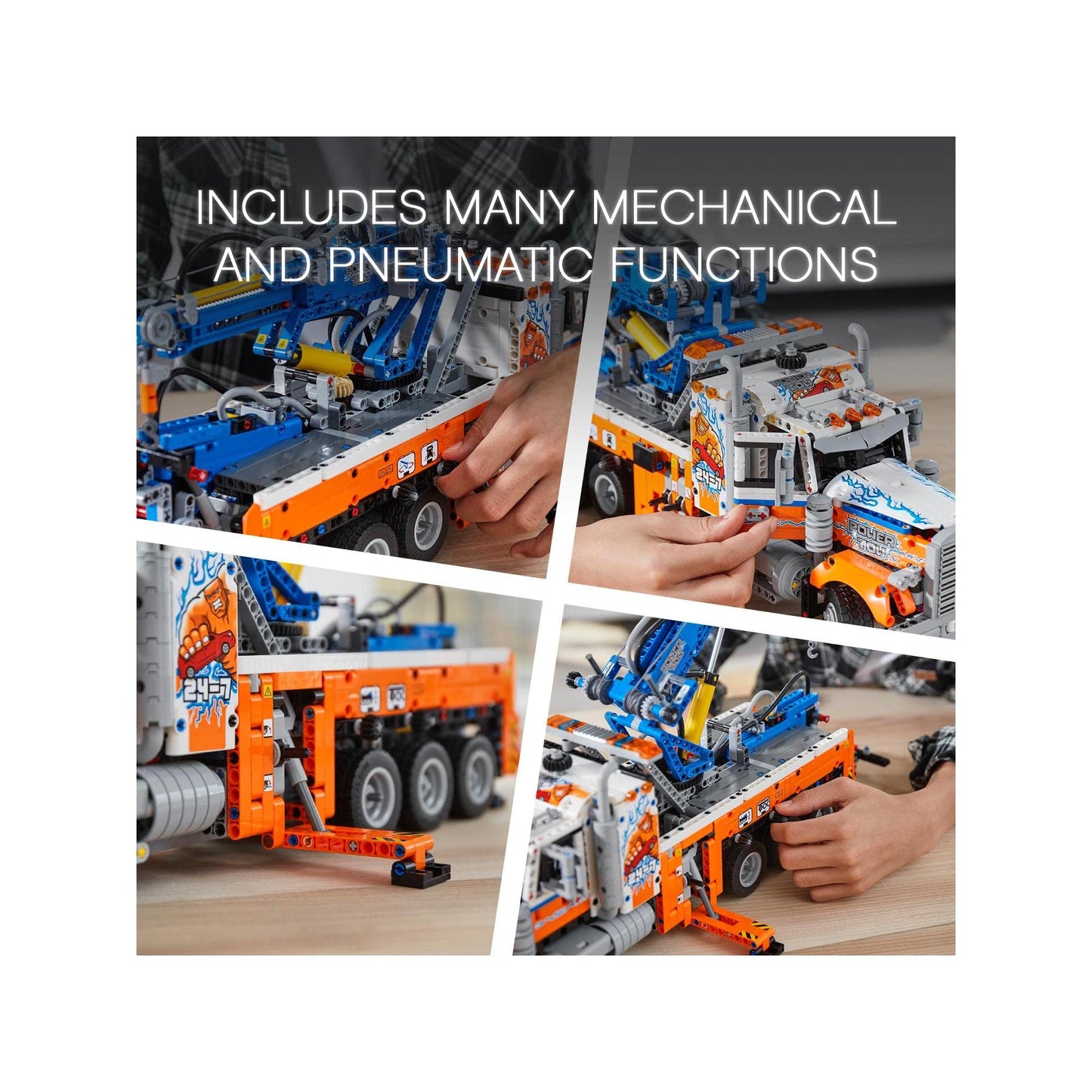 LEGO Technic Heavy-Duty Tow Truck with Crane 42128 Brick Island