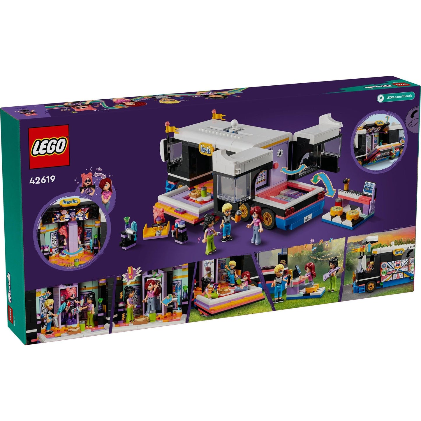 LEGO Friends Pop Star Music Tour Bus 42619 Amazon