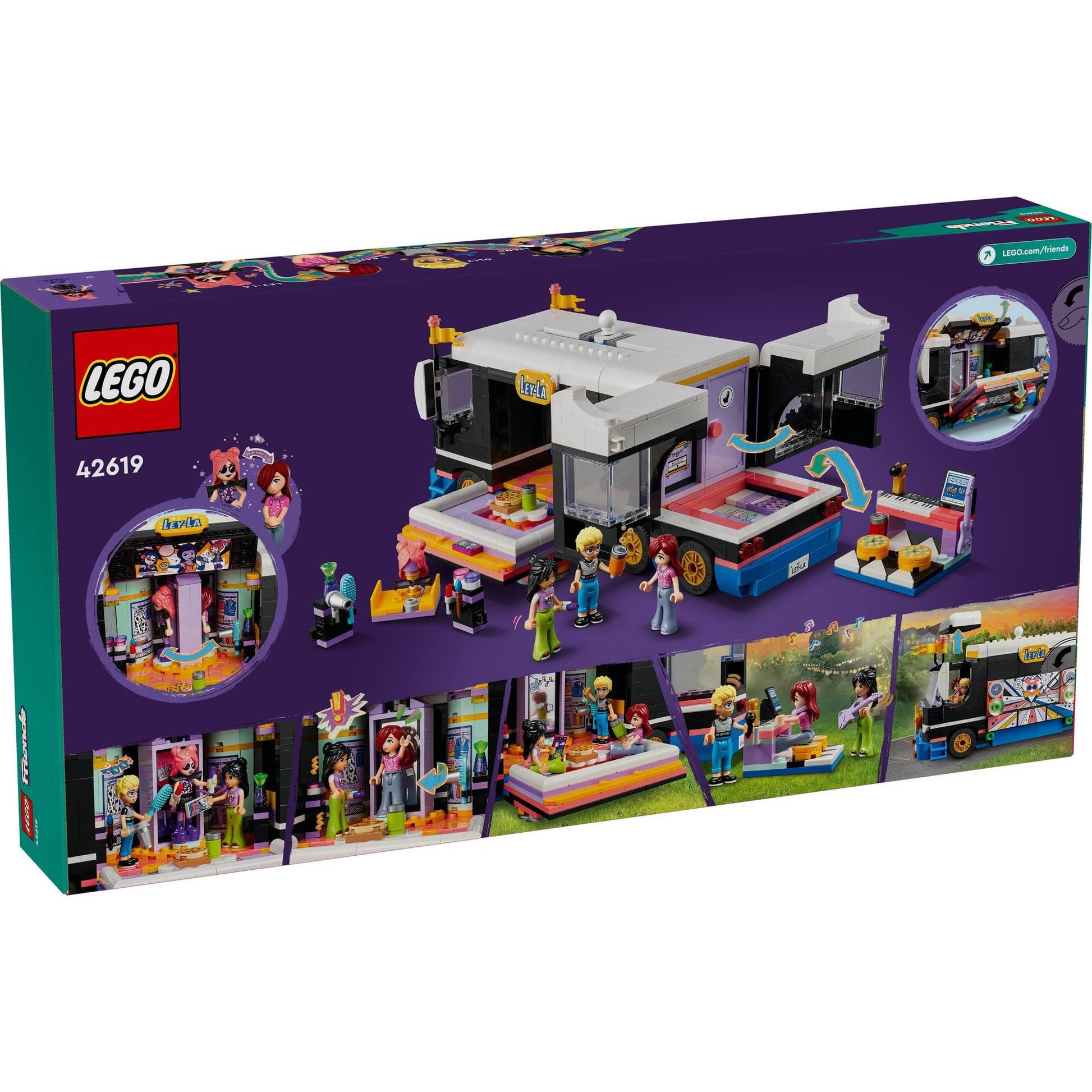 LEGO Friends Pop Star Music Tour Bus 42619 Amazon