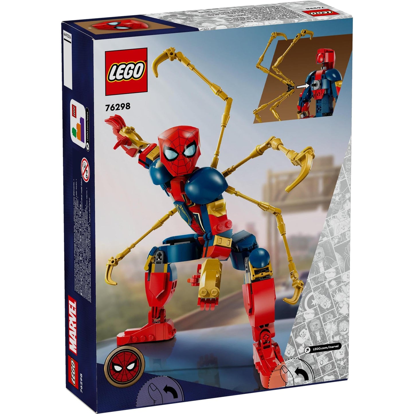 LEGO Super Heroes Marvel Iron Spider-Man Construction Figure 76298 Brick Island