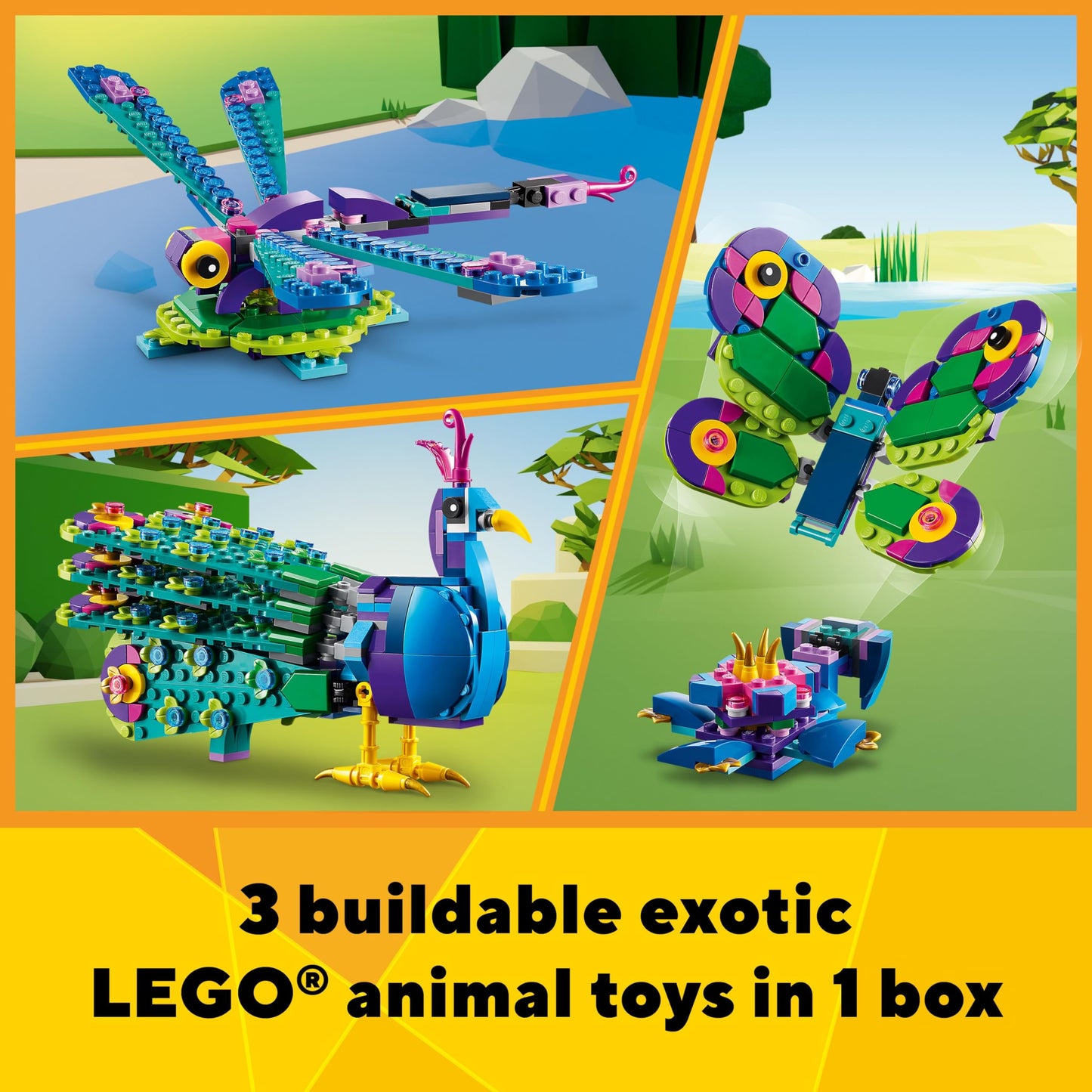 LEGO 31157 Exotic Peacock Brick Island
