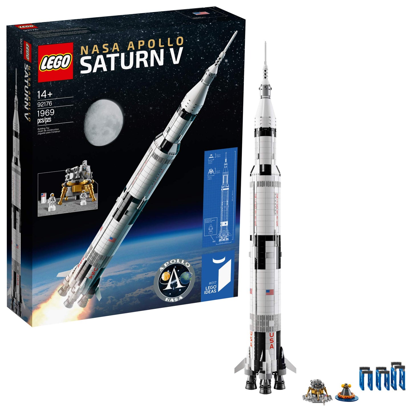 LEGO Ideas NASA Apollo Saturn V 21309 Brick Island