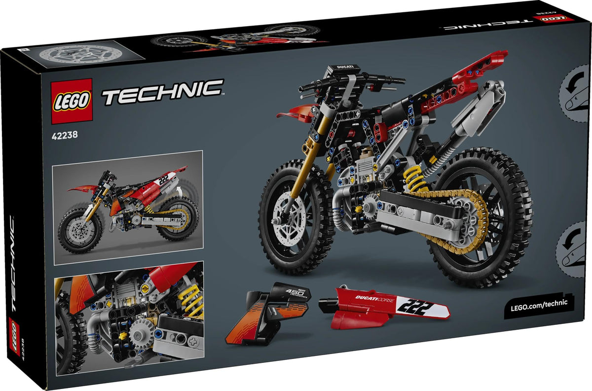 LEGO Technic Ducati Desmo450 MX Factory Bike 42238