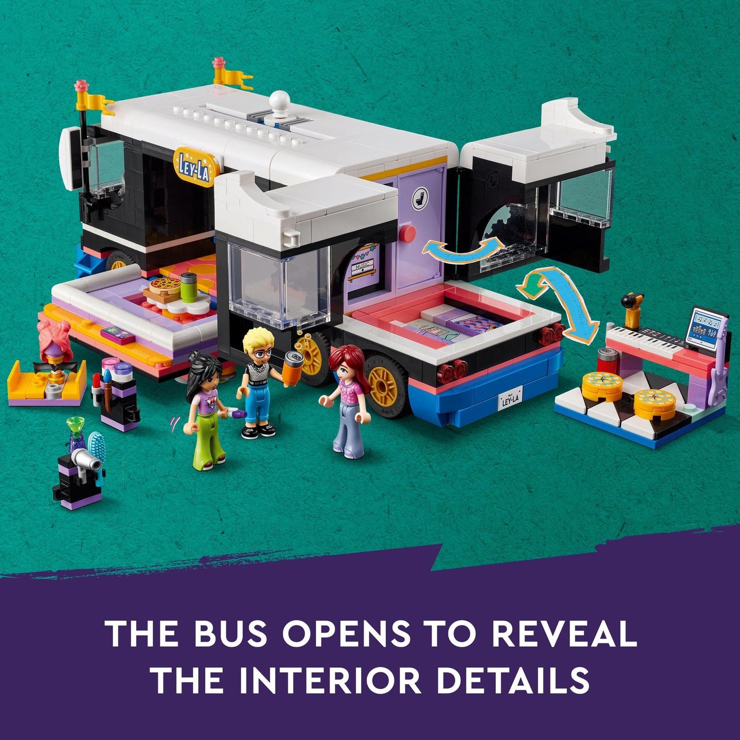LEGO Friends Pop Star Music Tour Bus 42619 Amazon