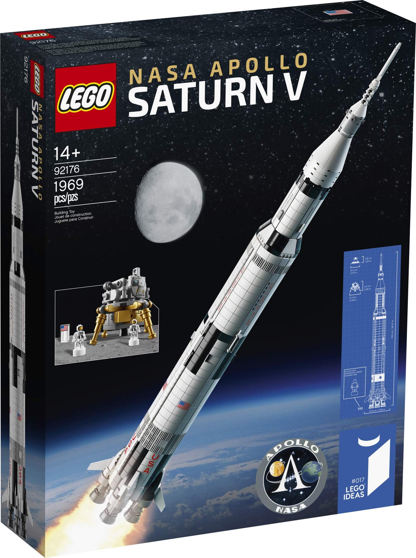 LEGO Ideas NASA Apollo Saturn V 21309 Brick Island