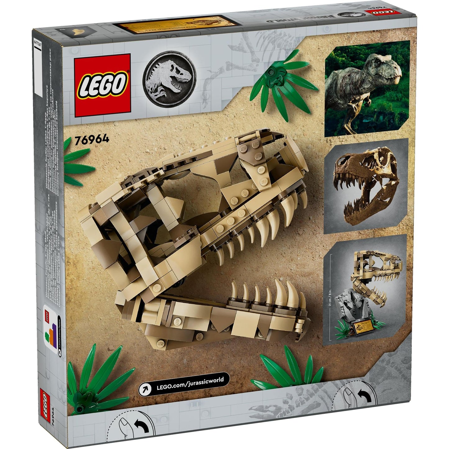 LEGO Jurassic World Dinosaur Fossils: T. rex Skull 76964