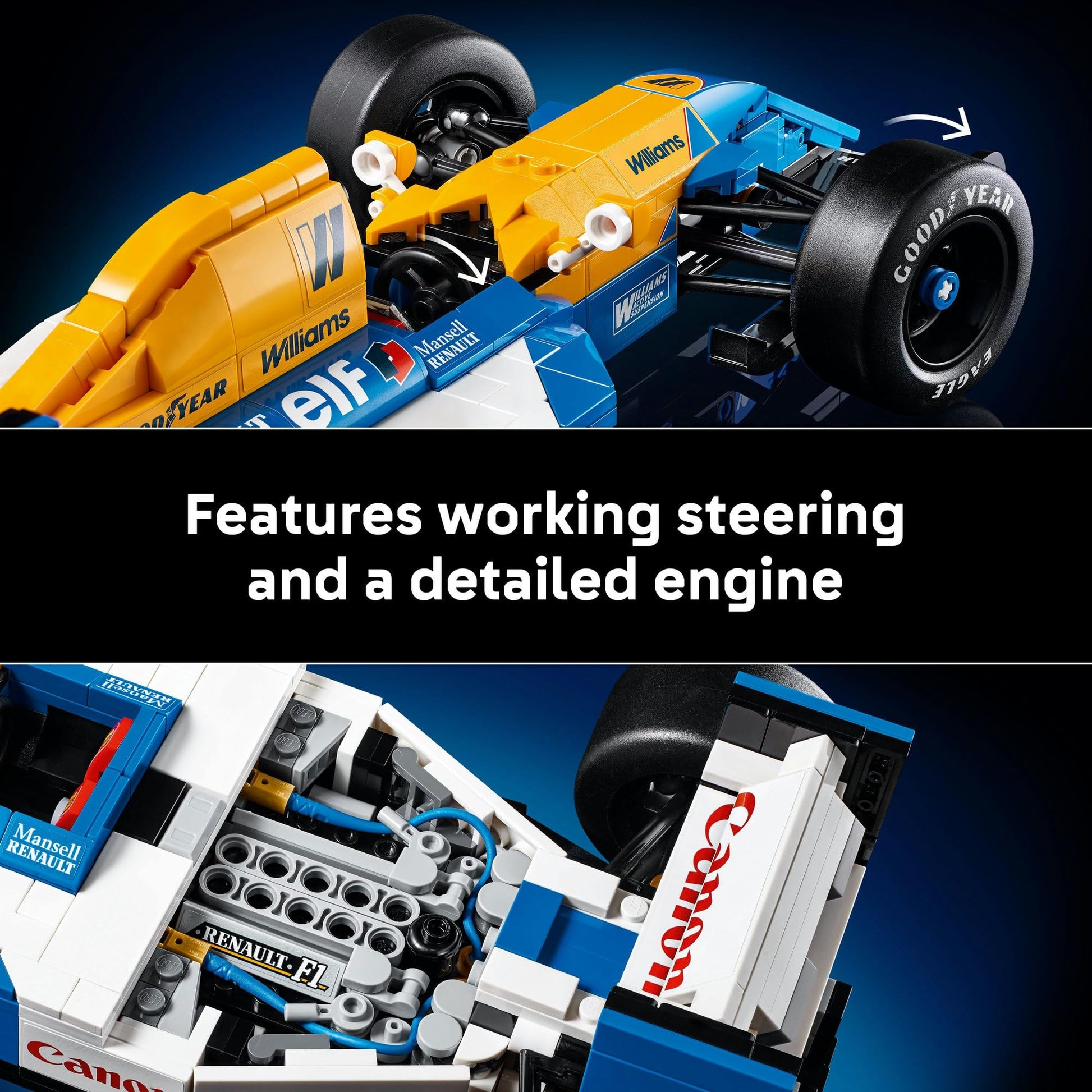 LEGO Icons Williams Racing FW14B & Nigel Mansell F1 10353 Brick Island
