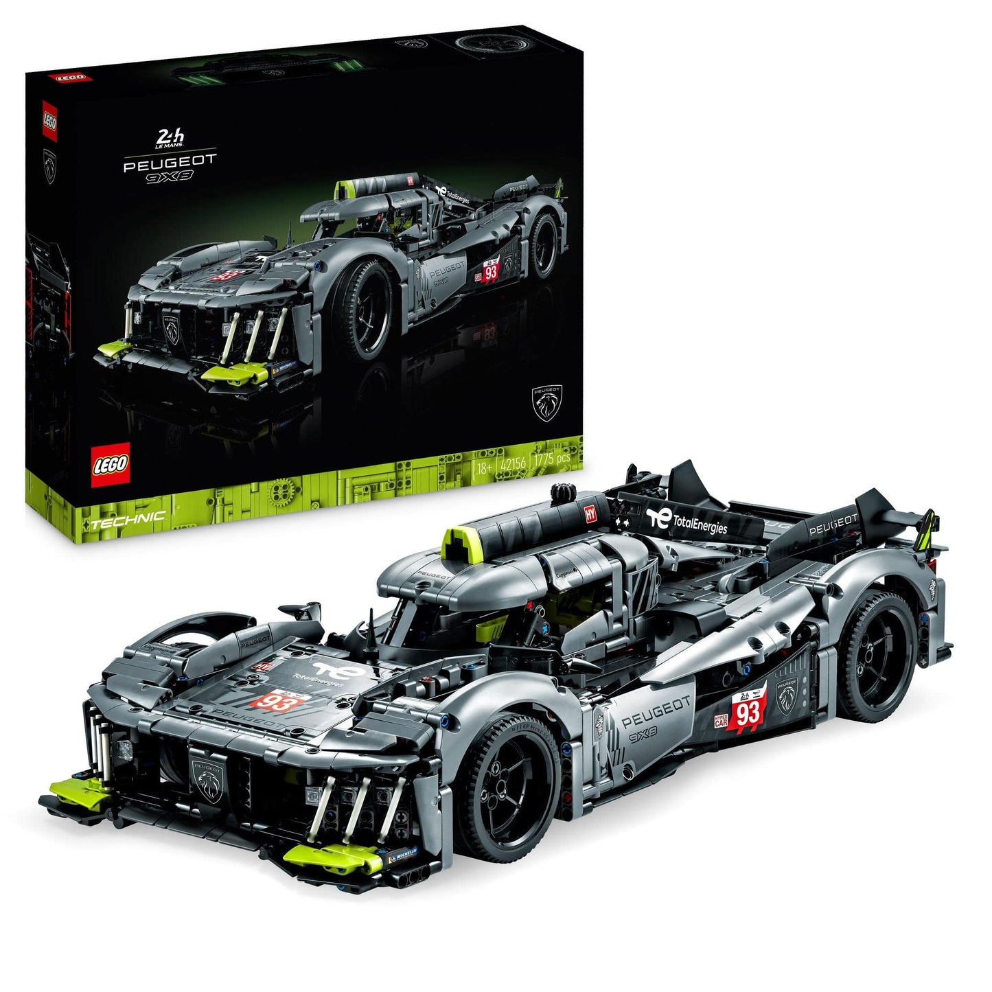 LEGO Technic Peugeot 9X8 24H Le Mans Hybrid Hypercar 42156 Brick Island