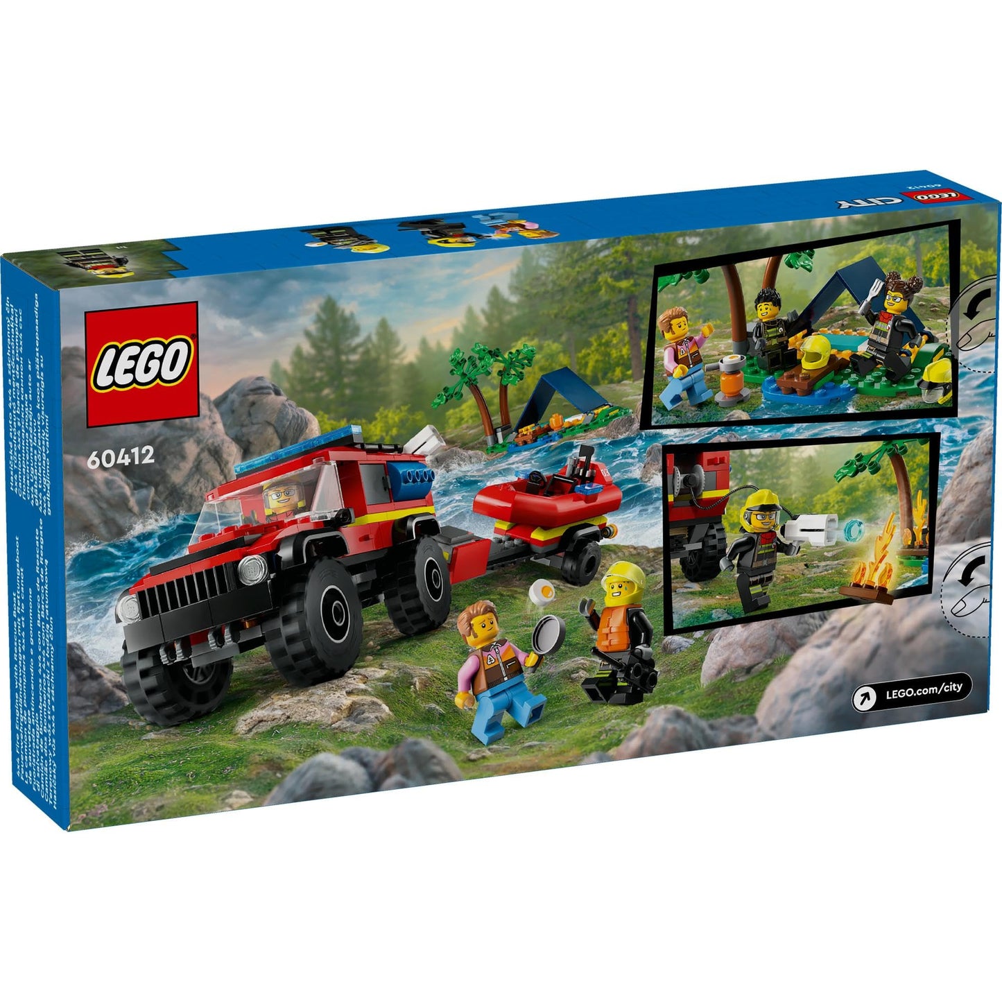 LEGO City 4x4 Fire Engine with Rescue Boat T60412 Brick Island