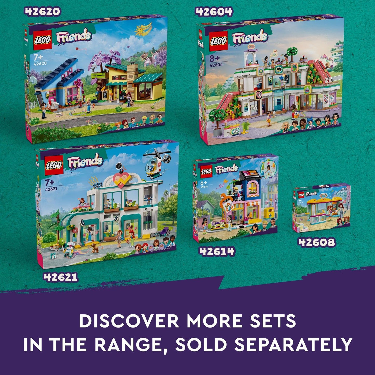 LEGO Friends Olly and Paisley's Family Houses 42620 Amazon
