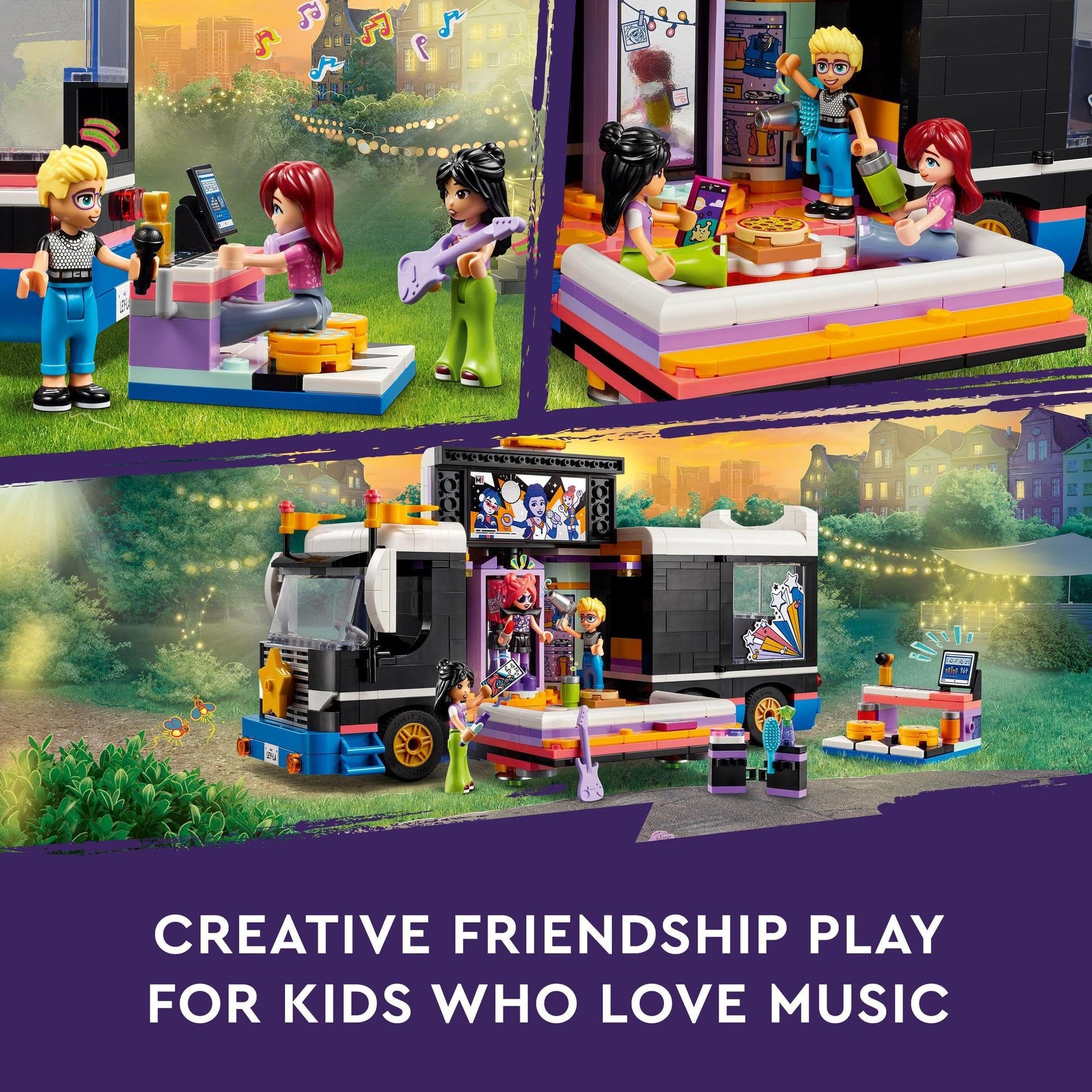 LEGO Friends Pop Star Music Tour Bus 42619 Amazon