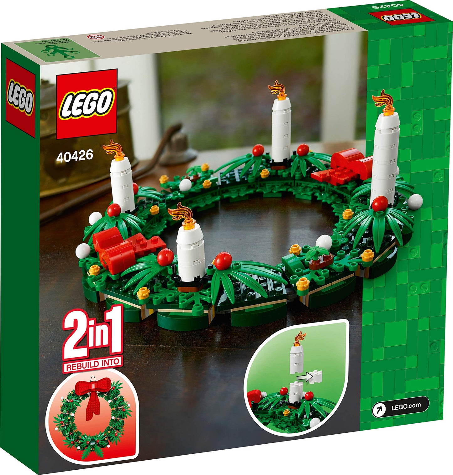 LEGO Christmas Wreath 2-in-1 40426 Brick Island
