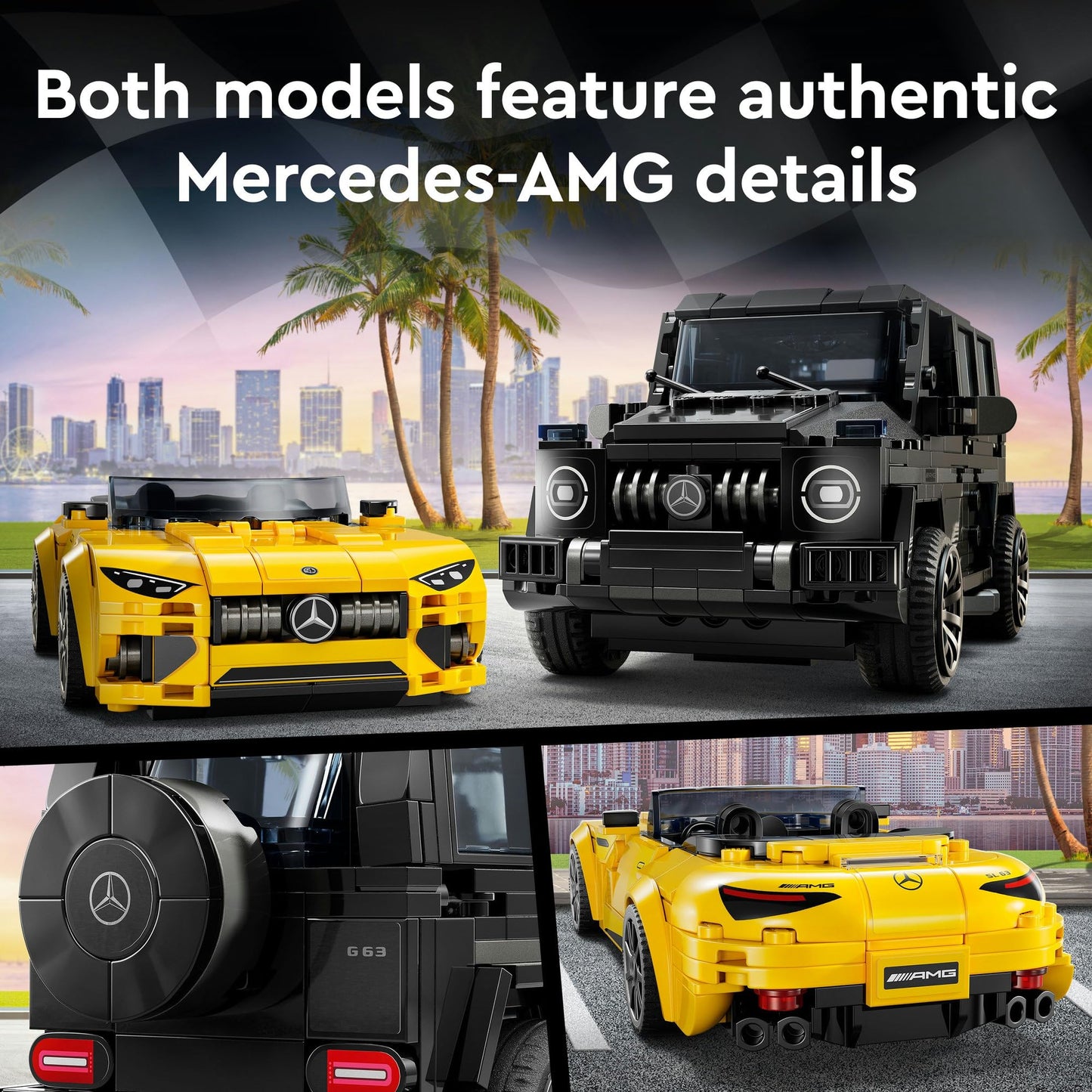 LEGO Speed Champions Mercedes-AMG G 63 & Mercedes-AMG SL 63 76924 Brick Island
