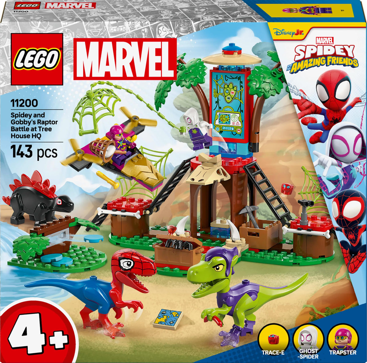 LEGO Marvel Spidey and His Amazing Friends Spidey and Gobby’s Raptor Battle at Tree House HQ 11200