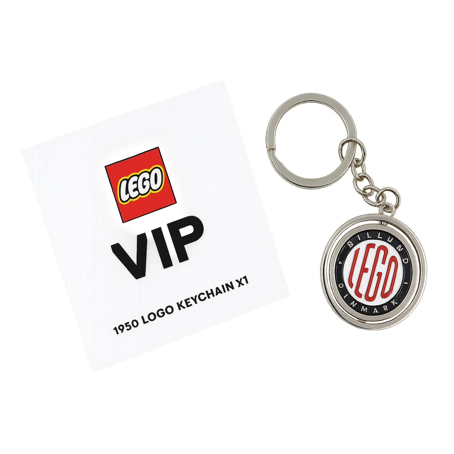 LEGO® Retro Spinning Keychain 1950 Logo 5007093 VIP packaging