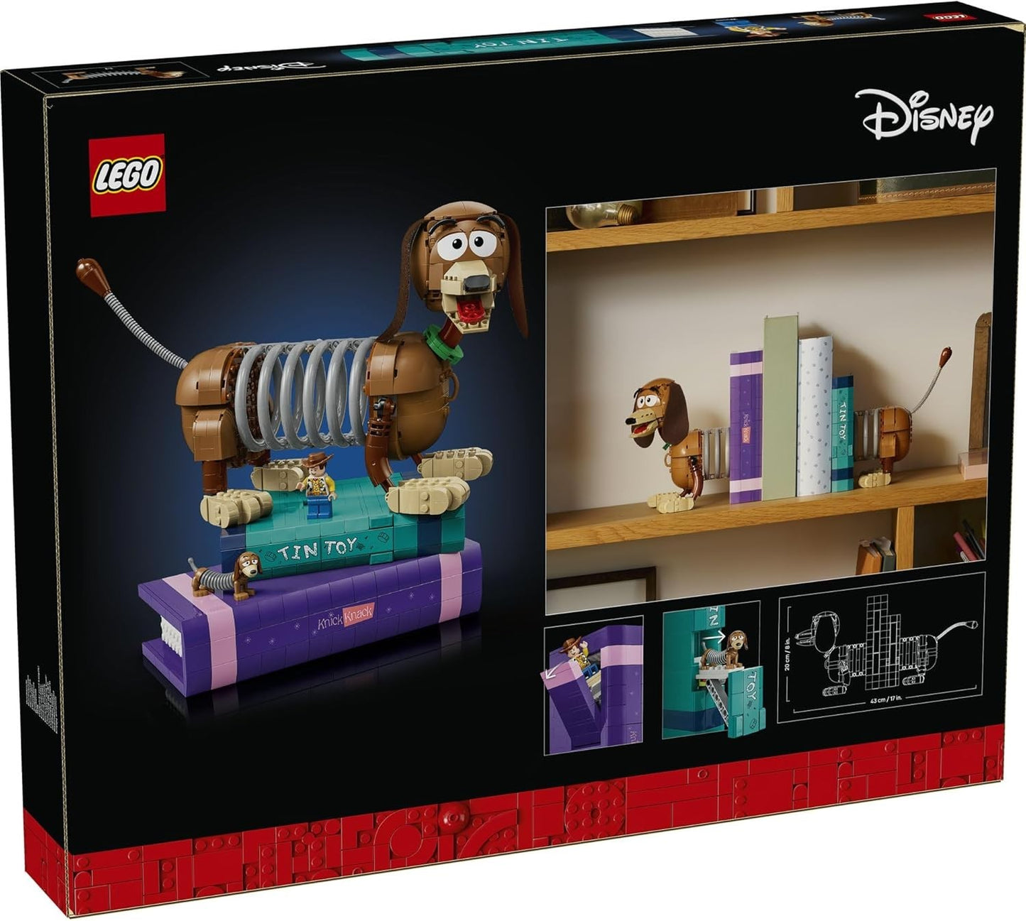 LEGO® ǀ Disney and Pixar Toy Story Slinky Dog Bookends 43301 Cute Dachshund