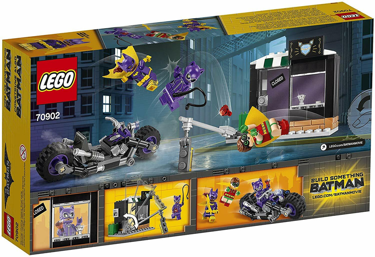 LEGO DC Batman Movie CATWOMAN CATCYCLE CHASE Robin Batgirl 70902